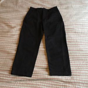 Black cotton pants